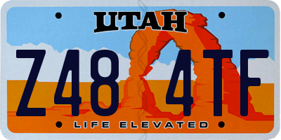 UT license plate Z484TF