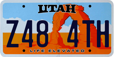 UT license plate Z484TH