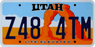 UT license plate Z484TM