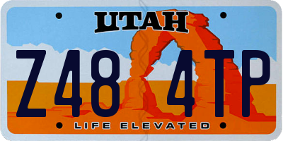 UT license plate Z484TP