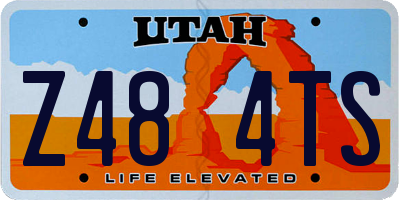 UT license plate Z484TS