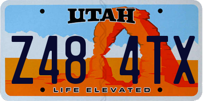 UT license plate Z484TX