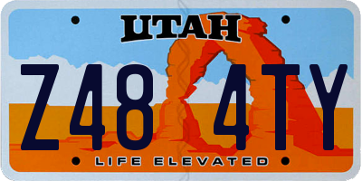 UT license plate Z484TY