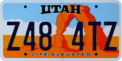 UT license plate Z484TZ