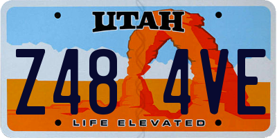 UT license plate Z484VE