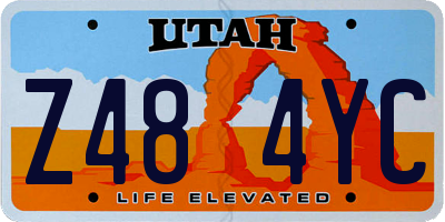 UT license plate Z484YC