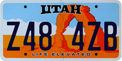 UT license plate Z484ZB