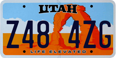 UT license plate Z484ZG
