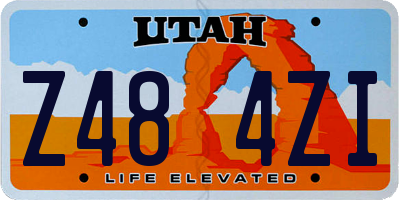 UT license plate Z484ZI