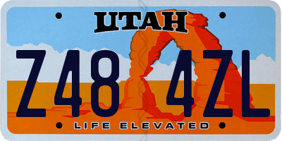 UT license plate Z484ZL