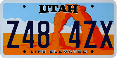 UT license plate Z484ZX