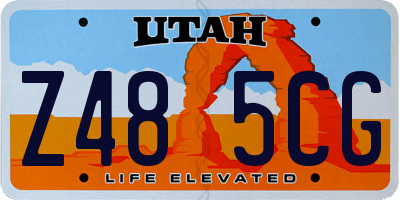 UT license plate Z485CG