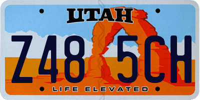 UT license plate Z485CH