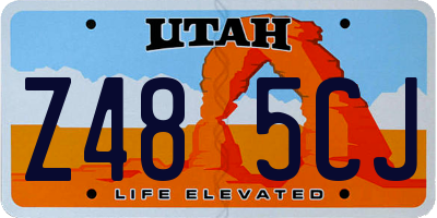 UT license plate Z485CJ