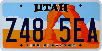 UT license plate Z485EA