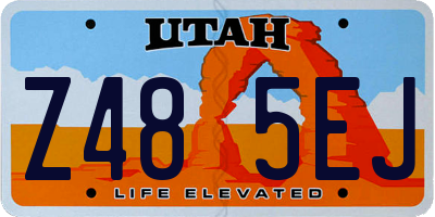 UT license plate Z485EJ