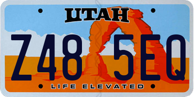 UT license plate Z485EQ