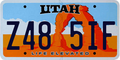 UT license plate Z485IF