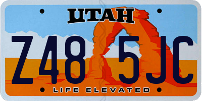 UT license plate Z485JC