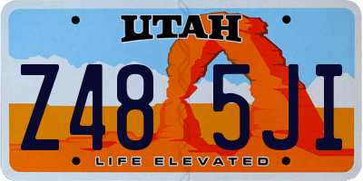 UT license plate Z485JI