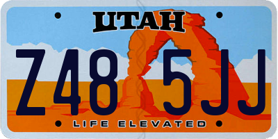 UT license plate Z485JJ