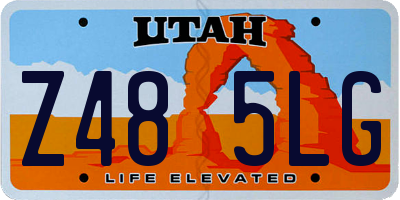 UT license plate Z485LG
