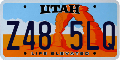 UT license plate Z485LQ