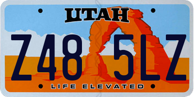 UT license plate Z485LZ