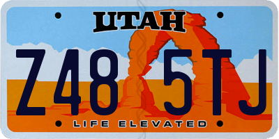 UT license plate Z485TJ
