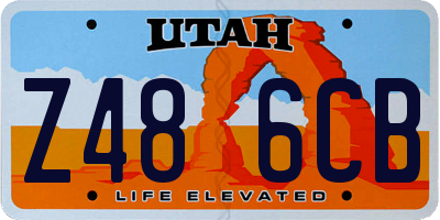 UT license plate Z486CB