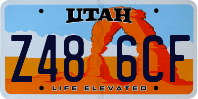 UT license plate Z486CF
