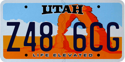 UT license plate Z486CG
