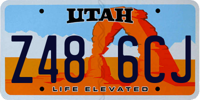 UT license plate Z486CJ