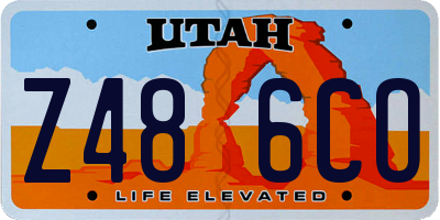 UT license plate Z486CO