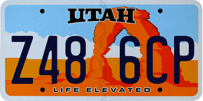 UT license plate Z486CP