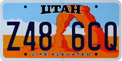 UT license plate Z486CQ
