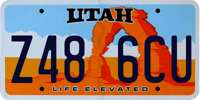 UT license plate Z486CU