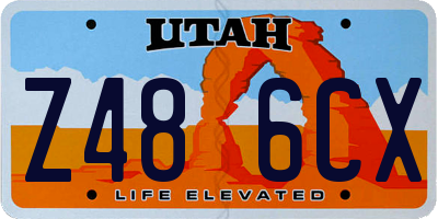 UT license plate Z486CX