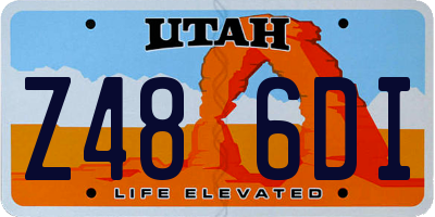UT license plate Z486DI