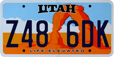 UT license plate Z486DK