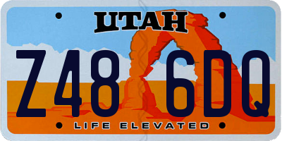 UT license plate Z486DQ