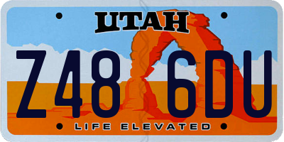 UT license plate Z486DU