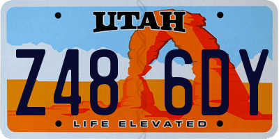 UT license plate Z486DY