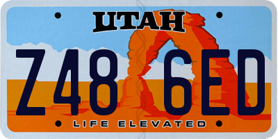 UT license plate Z486ED