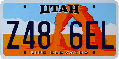 UT license plate Z486EL