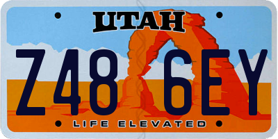 UT license plate Z486EY