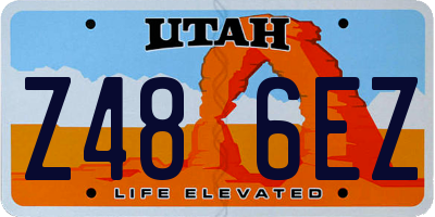 UT license plate Z486EZ
