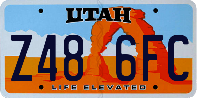 UT license plate Z486FC