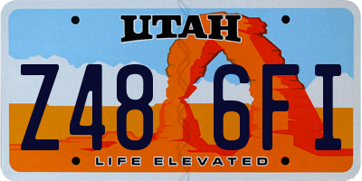UT license plate Z486FI