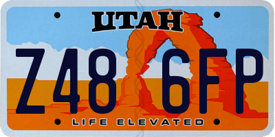 UT license plate Z486FP